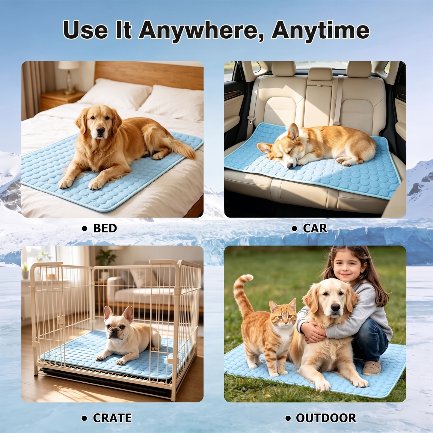 PolarMat™ - Self-Cooling Pet Mat 2.0